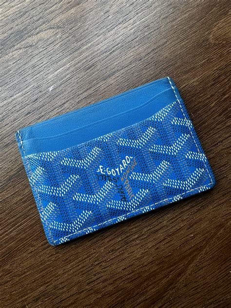 goyard card holder initials|Bourbon zipped card holder .